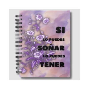 Libreta Flores violetas