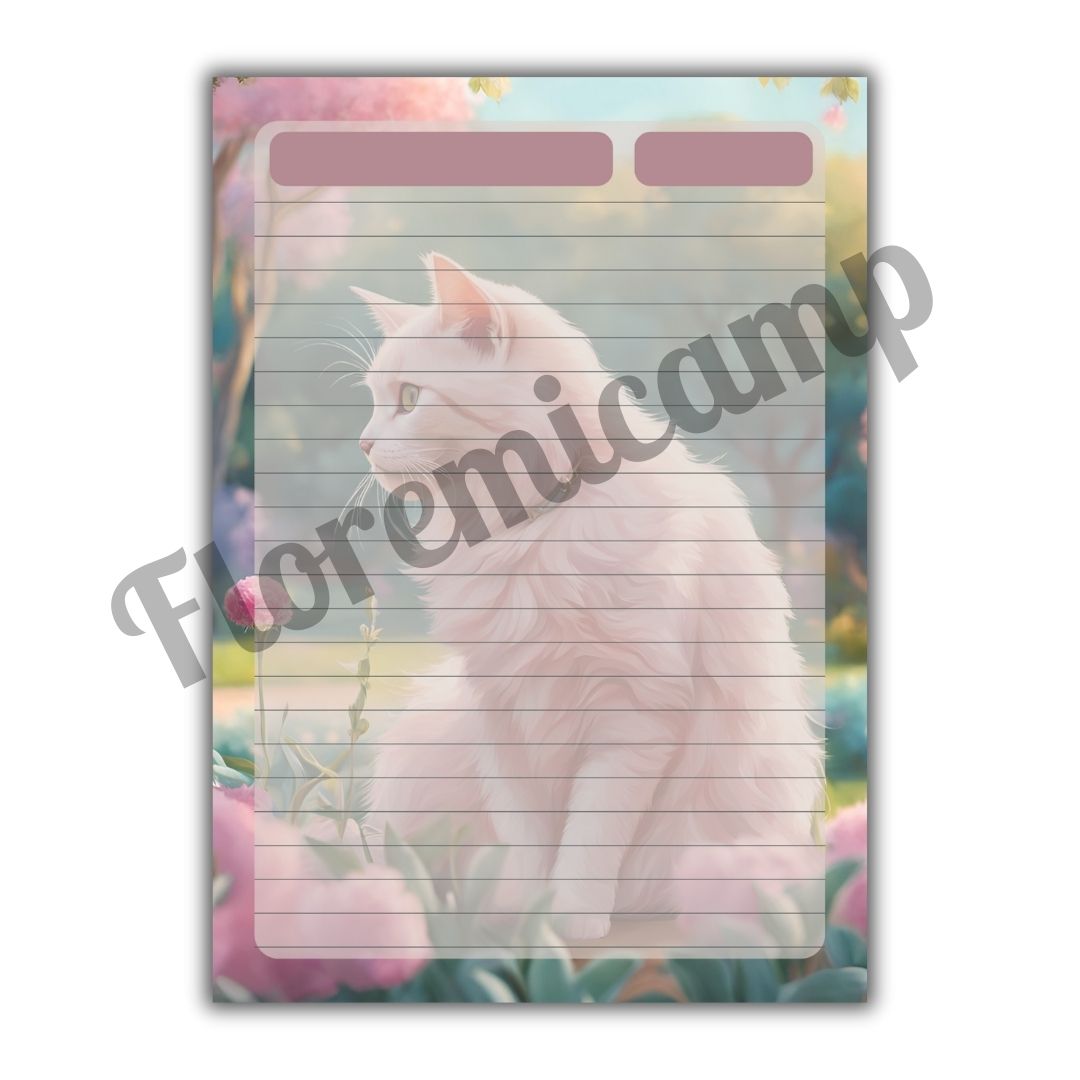 Hoja rayada Gato Rosa