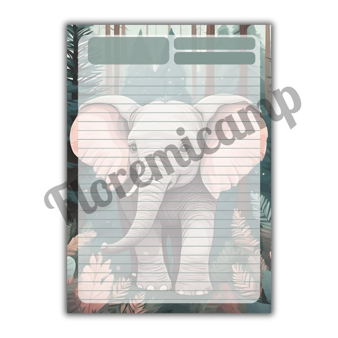 Hoja rayada Elefante