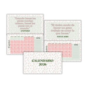 Calendario pared Frases26