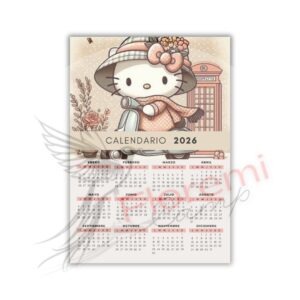 Calendarios vertical A4 Hello Kity26