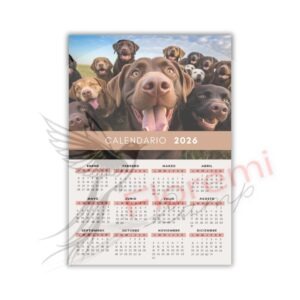 Calendarios vertical A4 Perro26