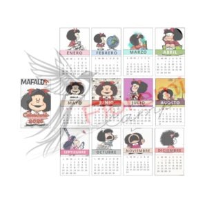 Mini calendario 13 x 8 cm Mafalda 2026
