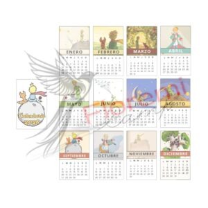 Mini calendario 13 x 8 cm el Principito 2026