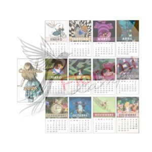 Mini calendario 13 x8 2026 Alicia