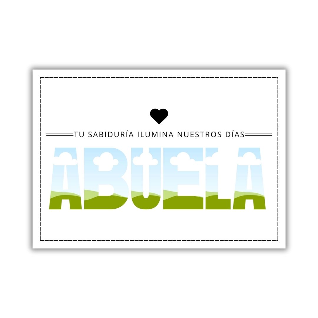 Plantilla Canva editable Cuadro Abuela