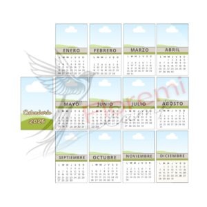 Plantilla Canva - Mini calendarios personalizables
