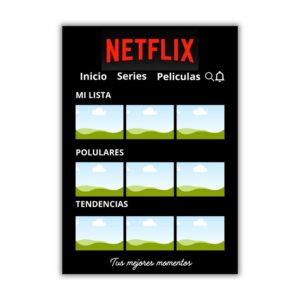 Plantilla Netflix, editable en Canva