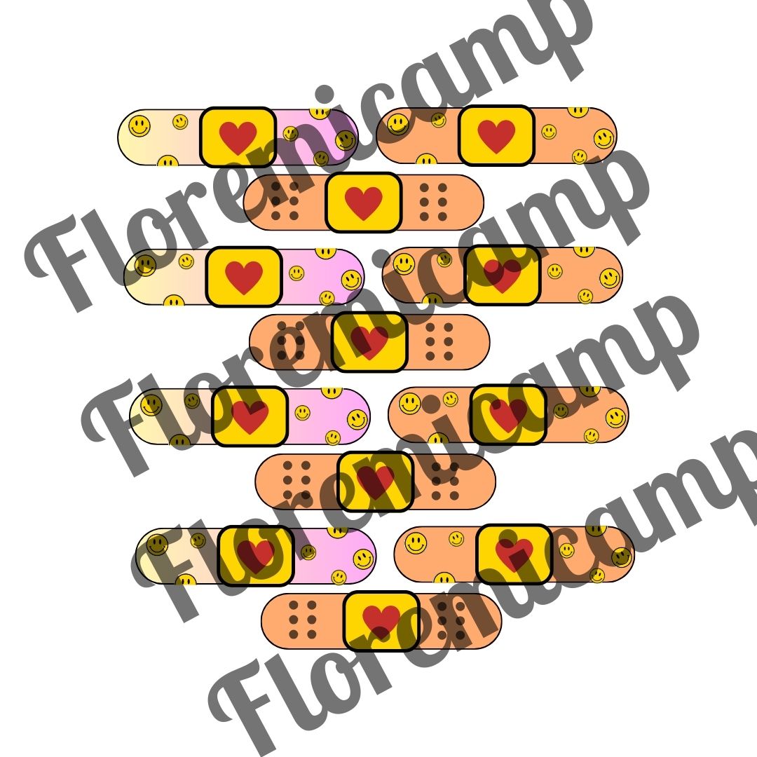 Stickers curitas. Plancha de Sticker pdf