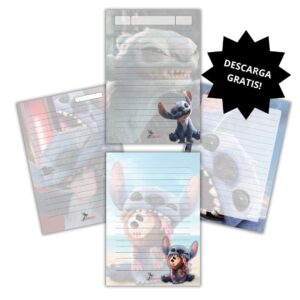 Hojas de Notas A5 – Stitch 2025