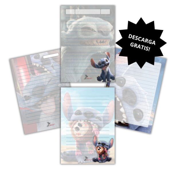 Hojas de Notas A5 – Stitch 2025