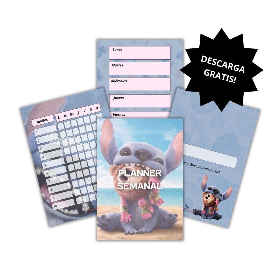 Planner Semanal Completo A5 – 5 Hojas