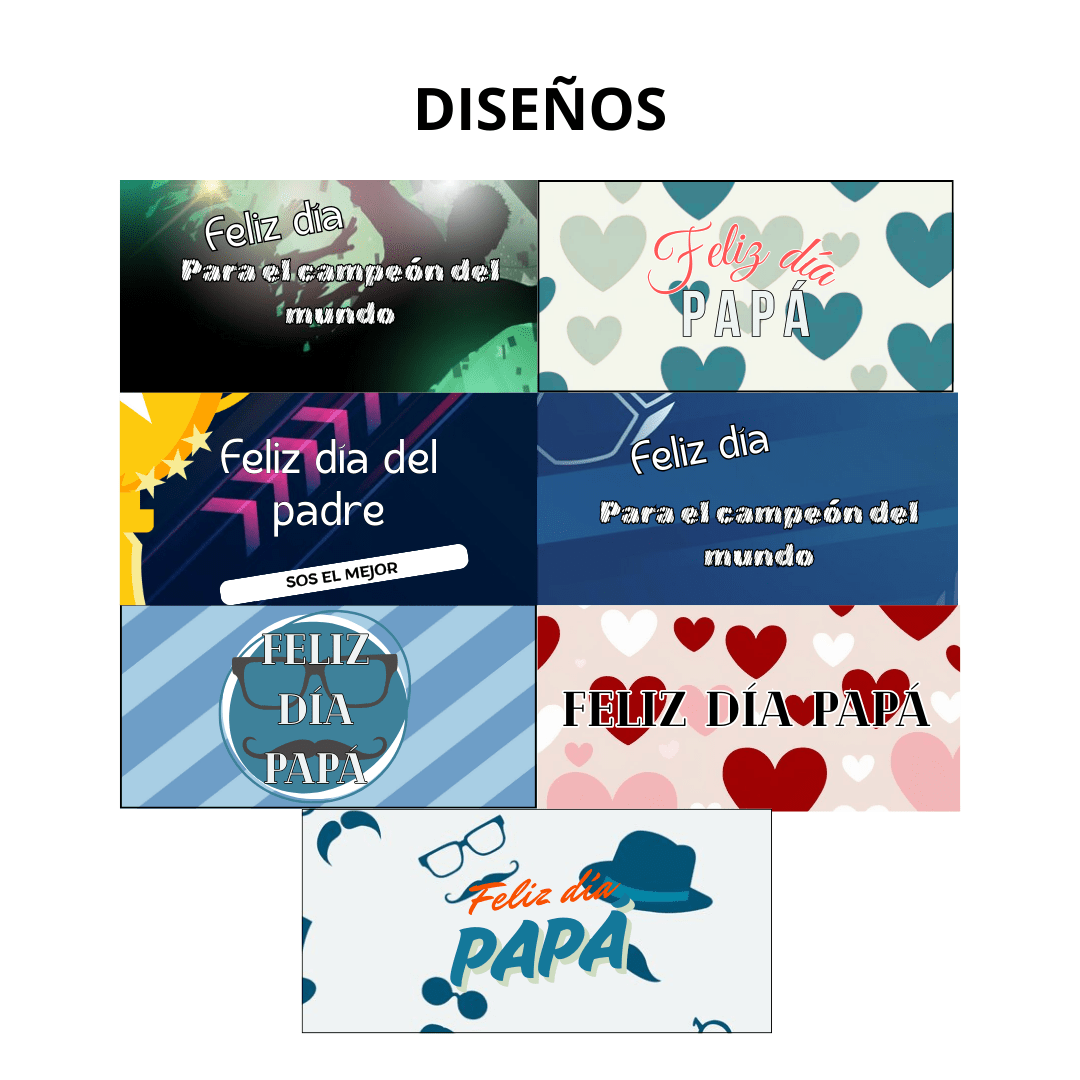 Kit imprimible Día del Padre - Tarjetas doble faz + Tags y Stickers - Imagen 3