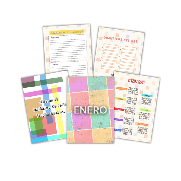 Agenda 2026 Colores | Imprimible en PDF A5 - Imagen 2